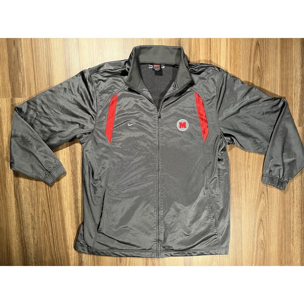 Nike Maryland Terps Elite Players Basketball Jacket Vintage Size 2XL Rare